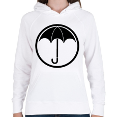 PRINTFASHION Az esernyő akadémia - Női kapucnis pulóver - Fehér