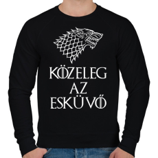 PRINTFASHION Az esküvő közeleg - Férfi pulóver - Fekete