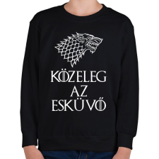 PRINTFASHION Az esküvő közeleg - Gyerek pulóver - Fekete gyerek pulóver, kardigán