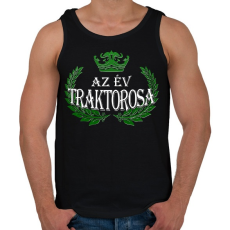 PRINTFASHION Az év traktorosa - Férfi atléta - Fekete