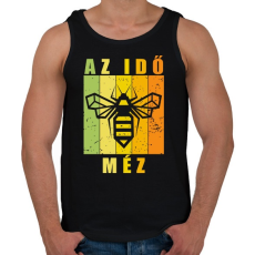 PRINTFASHION az ido mez - Férfi atléta - Fekete