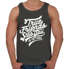 PRINTFASHION Az igaz barát...  - Férfi atléta - Sötétszürke atléta, trikó