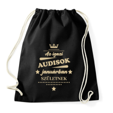 PRINTFASHION Az igazi Audisok - Hónappal - Sportzsák, Tornazsák - Fekete tornazsák