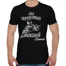 PRINTFASHION Az igazi férfi áramot szerel - Férfi póló - Fekete férfi póló