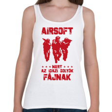 PRINTFASHION AZ igazi golyók - Női atléta - Fehér