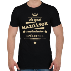 PRINTFASHION Az igazi Mazdások - Hónappal - Férfi póló - Fekete
