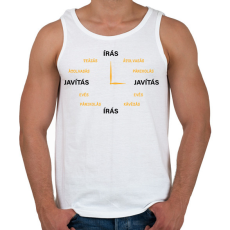 PRINTFASHION Az író órája - Férfi atléta - Fehér