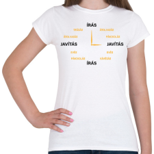 PRINTFASHION Az író órája - Női póló - Fehér női póló