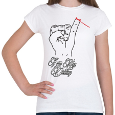 PRINTFASHION Az Ő végzete én vagyok - Női póló - Fehér női póló