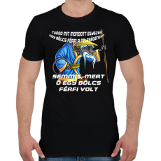 PRINTFASHION Az okos férfi - Férfi póló - Fekete