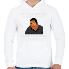 PRINTFASHION az orvos aztmondta... - Férfi kapucnis pulóver - Fehér férfi pulóver, kardigán