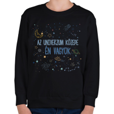PRINTFASHION Az univerzum közepe - Gyerek pulóver - Fekete gyerek pulóver, kardigán