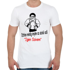 PRINTFASHION Az utolsó szó - Férfi póló - Fehér férfi póló