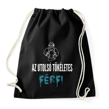 PRINTFASHION AZ UTOLSÓ TÖKÉLETES FÉRFI - Sportzsák, Tornazsák - Fekete tornazsák