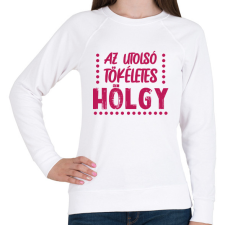 PRINTFASHION Az utolsó tökéletes hölgy - Női pulóver - Fehér női pulóver, kardigán