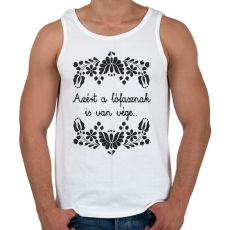 PRINTFASHION Azért a lófasznak is van vége... - Férfi atléta - Fehér