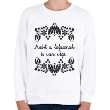 PRINTFASHION Azért a lófasznak is van vége... - Gyerek pulóver - Fehér gyerek pulóver, kardigán