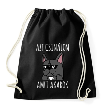 PRINTFASHION Azt csinálom amit akarok - Sportzsák, Tornazsák - Fekete tornazsák