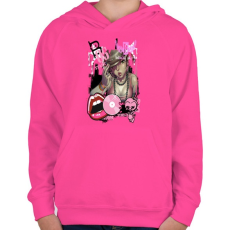 PRINTFASHION B 05 - Gyerek kapucnis pulóver - Fukszia