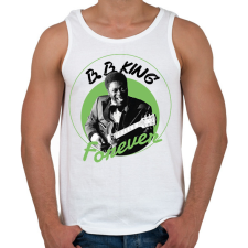PRINTFASHION B.B.King - Férfi atléta - Fehér atléta, trikó