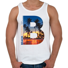 PRINTFASHION B BEACH - Férfi atléta - Fehér