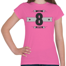 PRINTFASHION b-day-08-dark-lightgrey - Női póló - Rózsaszín női póló