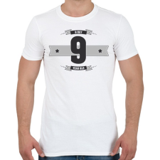 PRINTFASHION b-day-09-dark-lightgrey - Férfi póló - Fehér férfi póló