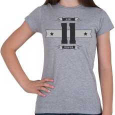 PRINTFASHION b-day-11-dark-lightgrey - Női póló - Sport szürke