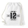 PRINTFASHION b-day-12-dark-lightgrey - Sportzsák, Tornazsák - Fehér