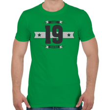 PRINTFASHION b-day-19-dark-lightgrey - Férfi póló - Zöld férfi póló
