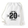 PRINTFASHION b-day-20-dark-lightgrey - Sportzsák, Tornazsák - Fehér