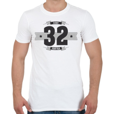 PRINTFASHION b-day-32-dark-lightgrey - Férfi póló - Fehér