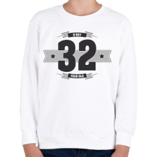 PRINTFASHION b-day-32-dark-lightgrey - Gyerek pulóver - Fehér gyerek pulóver, kardigán