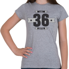 PRINTFASHION b-day-36-dark-lightgrey - Női póló - Sport szürke női póló