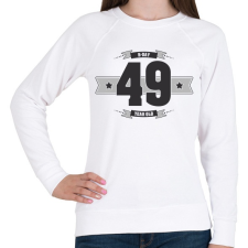 PRINTFASHION b-day-49-dark-lightgrey - Női pulóver - Fehér női pulóver, kardigán