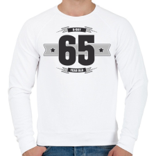 PRINTFASHION b-day-65-dark-lightgrey - Férfi pulóver - Fehér férfi pulóver, kardigán