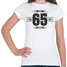 PRINTFASHION b-day-65-dark-lightgrey - Női póló - Fehér