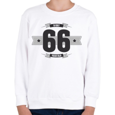 PRINTFASHION b-day-66-dark-lightgrey - Gyerek pulóver - Fehér