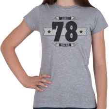 PRINTFASHION b-day-78-dark-lightgrey - Női póló - Sport szürke női póló