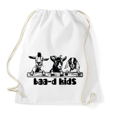 PRINTFASHION Baa-d kids - Sportzsák, Tornazsák - Fehér tornazsák