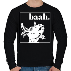 PRINTFASHION Baah.  - Férfi pulóver - Fekete