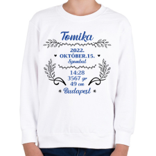 PRINTFASHION Baba adat - fiú - Gyerek pulóver - Fehér gyerek pulóver, kardigán