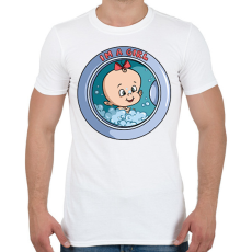 PRINTFASHION Baba érkezik - Férfi póló - Fehér