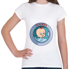 PRINTFASHION Baba érkezik - Női póló - Fehér női póló