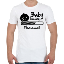 PRINTFASHION Baba folyamatban - Férfi póló - Fehér férfi póló