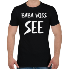 PRINTFASHION BABA VOSS - Férfi póló - Fekete férfi póló