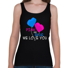 PRINTFASHION Babaváró - Női atléta - Fekete női trikó