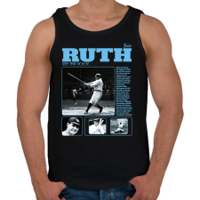 PRINTFASHION Babe Ruth - baseball - Férfi atléta - Fekete atléta, trikó