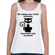 PRINTFASHION Babonás - Női atléta - Fehér női trikó