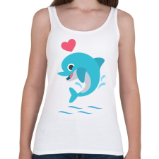 PRINTFASHION Baby Delfin - Női atléta - Fehér női trikó